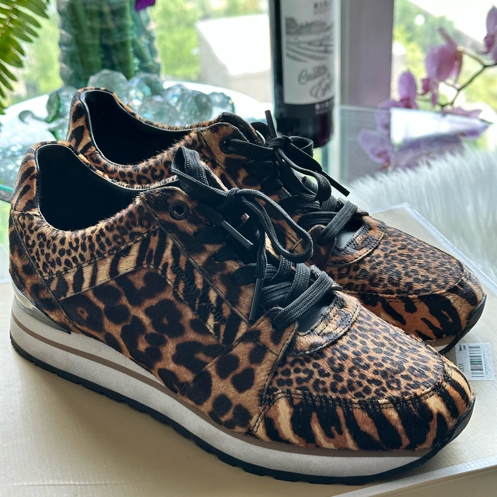 micheal Kors animal print sneakers